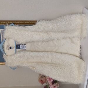 Cream Faux Fur Vest With Pockets Fall Winter Pumpkin Patch Holidays Contemporary